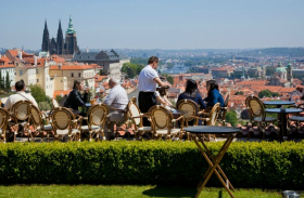 Wedding in Prague Prague Castle with amazing views