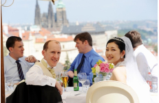 Wedding in Prague Prague Castle with amazing views