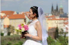 Wedding in Prague Prague Castle with amazing views