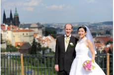 Wedding in Prague Prague Castle with amazing views