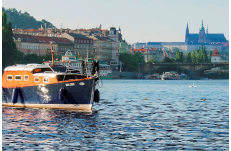 Wedding in Prague Romantic Small Boat