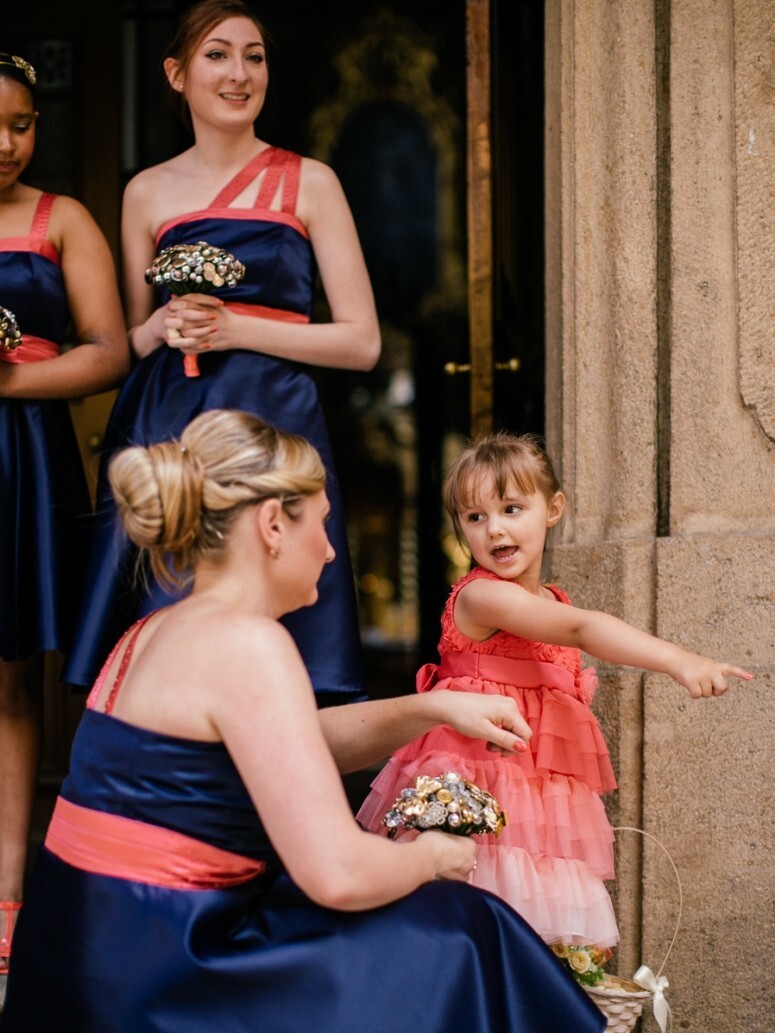 Wedding in Prague Coral Loves Navy